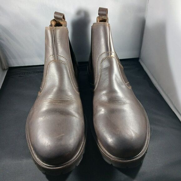 Florsheim Plain Toe Chelsea Boot Casual Dress Brown Men's Shoes size 12M - Picture 11 of 11